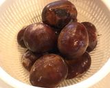 霜降り平茸入り松茸風味の栗おこわ作り方1写真