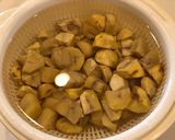 霜降り平茸入り松茸風味の栗おこわ作り方3写真