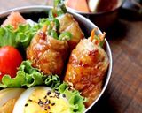 お弁当に!かぼちゃの肉巻きバターポン酢作り方8写真