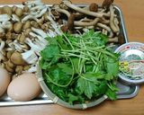 柳まつたけ＆しめじの卵とじ作り方1写真