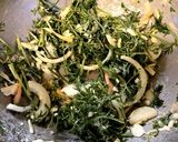 にんじんの間引き菜のチーズ焼き作り方2写真