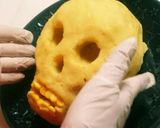 ハロウィンに骸骨ポテトサラダ 2018作り方2写真