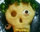 ハロウィンに骸骨ポテトサラダ 2018作り方7写真