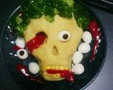 ハロウィンに骸骨ポテトサラダ 2018作り方9写真