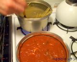 簡単☺ピリ辛トマトシーフードパスタ作り方7写真
