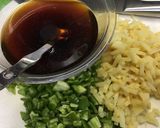青椒肉絲風 そぼろ丼作り方1写真