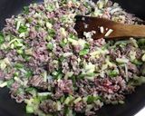 青椒肉絲風 そぼろ丼作り方3写真