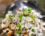枝豆とちくわのかき揚げ卵不使用レシピ作り方1写真
