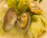 冷凍あさりとキャベツ五分で出来る酒蒸し？作り方6写真