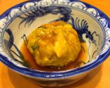 レンジで簡単♪カボチャ饅頭の餡掛け♪作り方4写真