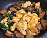 ニラ玉 〜豚バラとしいたけアレンジ〜作り方6写真