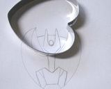 ハート型de仮面ライダーキバ（キャラ弁）作り方3写真