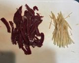 ハツで絶品節約おつまみ作り方1写真
