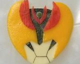 ハート型de仮面ライダーキバ（キャラ弁）作り方27写真
