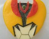 ハート型de仮面ライダーキバ（キャラ弁）作り方28写真
