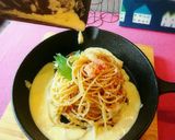 と〜ろけるチーズで食べる明太子パスタ作り方6写真