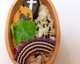棺おにぎりとマミー&おばけちゃん弁当作り方2写真