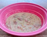 レンジで簡単!大豆とチキンのクリーム煮作り方4写真