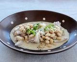 レンジで簡単!大豆とチキンのクリーム煮作り方5写真