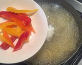 オイルサーディンとパプリカのパスタ作り方6写真
