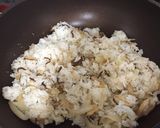 玉ねぎ椎茸のチーズリゾット(残りご飯)作り方6写真