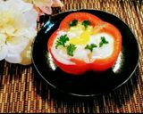 ☆パプリカの器で目玉焼き☆作り方10写真