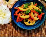 レンコンとピーマンの変わりきんぴら作り方8写真