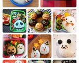 ハロウィン☆おばけとドクロおにぎり作り方2写真