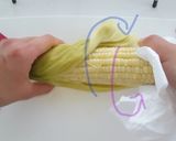 瞬間ひげ取り楽々☆簡単 甘とうもろこし作り方5写真