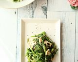 春菊とレンコンのおかか炒め作り方5写真