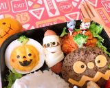 茹で卵deハロウィンかぼちゃ★キャラ弁に作り方7写真