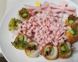 遠足お弁当　キャラ弁　ハロウィン　おかず作り方1写真