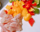 簡単！彩り野菜と鶏胸肉のオーブン焼き作り方1写真