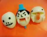 ハロウィンキャラ弁　まねっこ魔女　作り方1写真