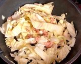 ツナとキャベツのあんかけパスタ作り方1写真
