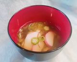 オクラと塩昆布☆温泉卵☆の吸い物作り方6写真