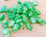 超簡単！おくらの胡麻たっぷり和え作り方2写真