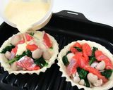 サーモンとしめじのキッシュ作り方3写真