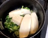 チンゲンサイと豆腐のクリーミースープ作り方3写真
