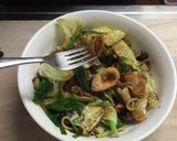 鶏皮さっぱりポン酢焼きそば。(^^)作り方5写真
