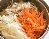 ごぼうときのこのごま味噌サラダ作り方1写真