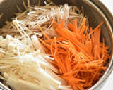ごぼうときのこのごま味噌サラダ作り方1写真
