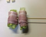 レタスとチーズのベーコン串焼き作り方5写真