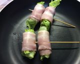 レタスとチーズのベーコン串焼き作り方6写真