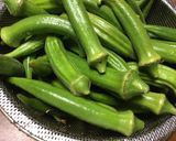 順番逆の♪とろとろ茹でオクラ作り方1写真