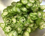 順番逆の♪とろとろ茹でオクラ作り方5写真