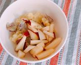 生姜こんぶ入りさつま芋&りんごサンドパン作り方2写真
