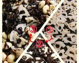 お豆ゴロゴロ★田舎風ひじきと蓮根の煮物作り方2写真