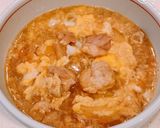 ほぼ親子丼。温まる！親子丼スープごはん。作り方6写真