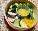 蒸籠で夏野菜のバーニャカウダ作り方4写真